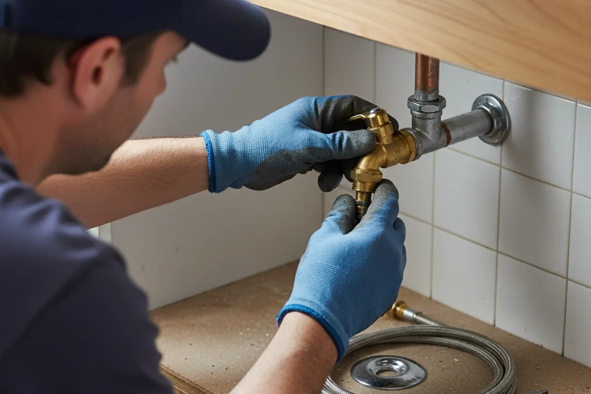 Shutoff valve and fitting work during Repiping in Young America